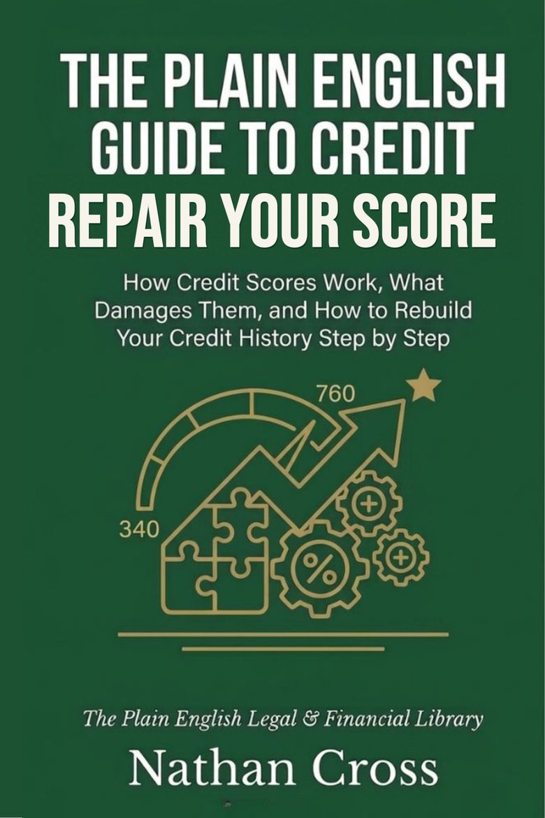 Front cover of Fixing Your Credit Without the Scams, a plain-English guide by Nathan Cross